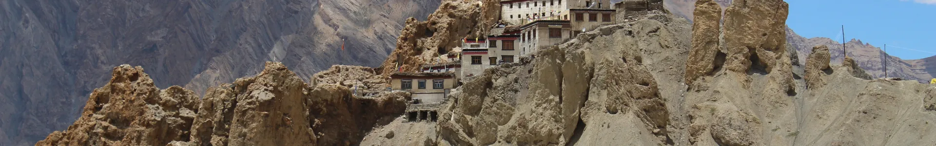 Klasztor tybetański w dolinie Spiti